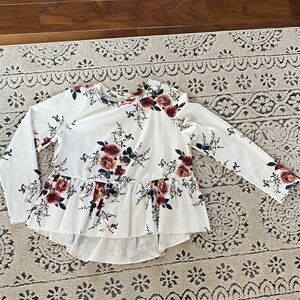 SHEIN Floral Long Sleeve Top